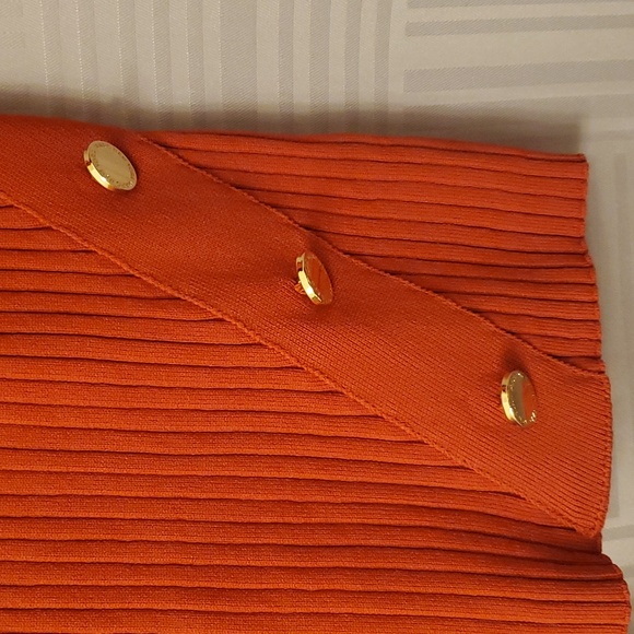 Orange Ribbed Top - Picture 4 of 7